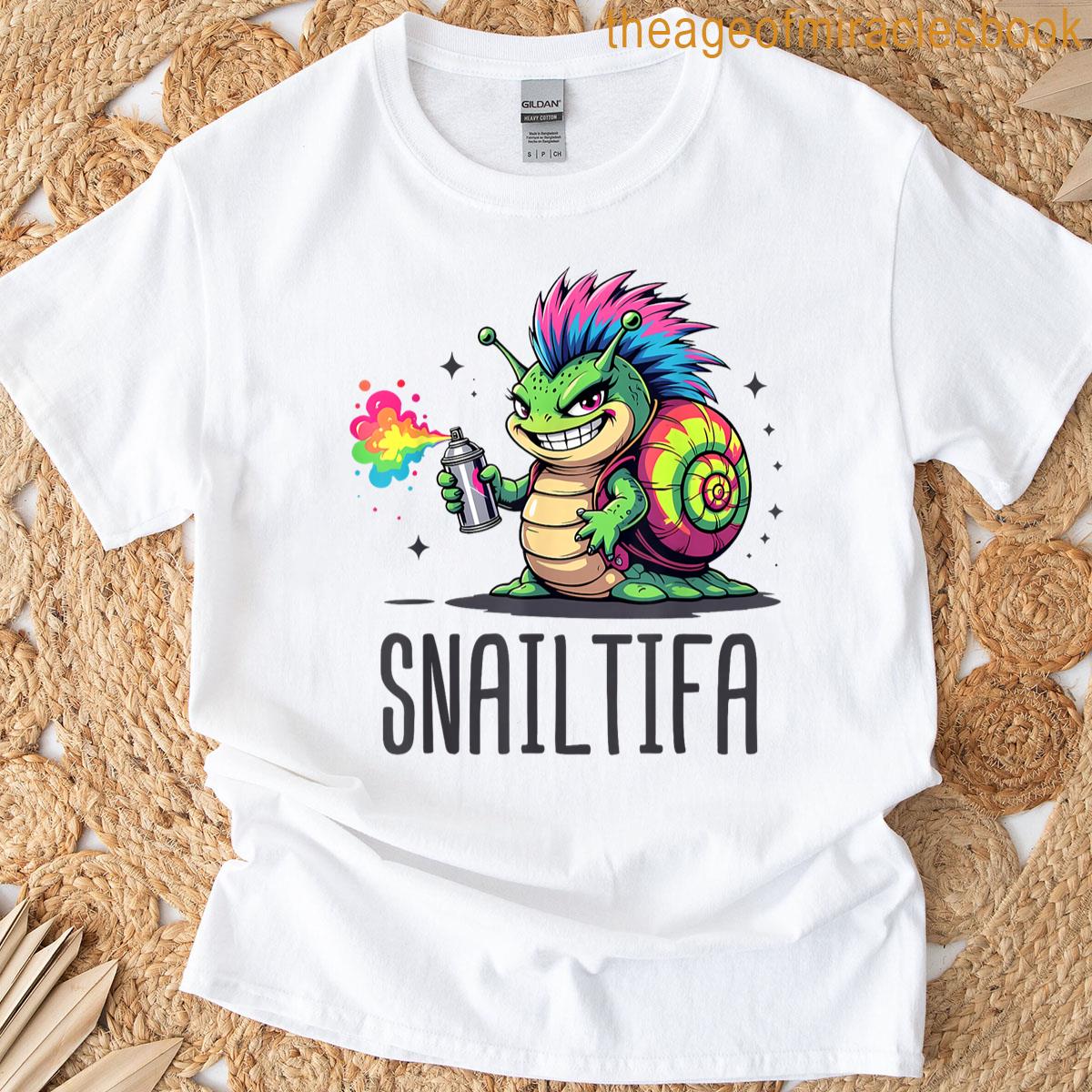 Snailtifa Funny Punk Snail Protest T-shirt