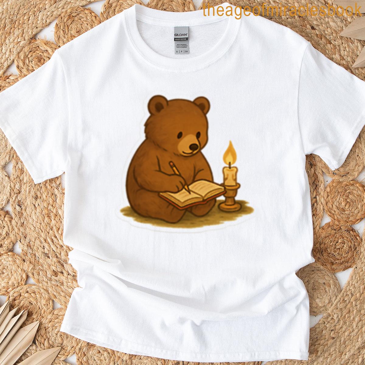 Bear Writing In A Journal T-shirt