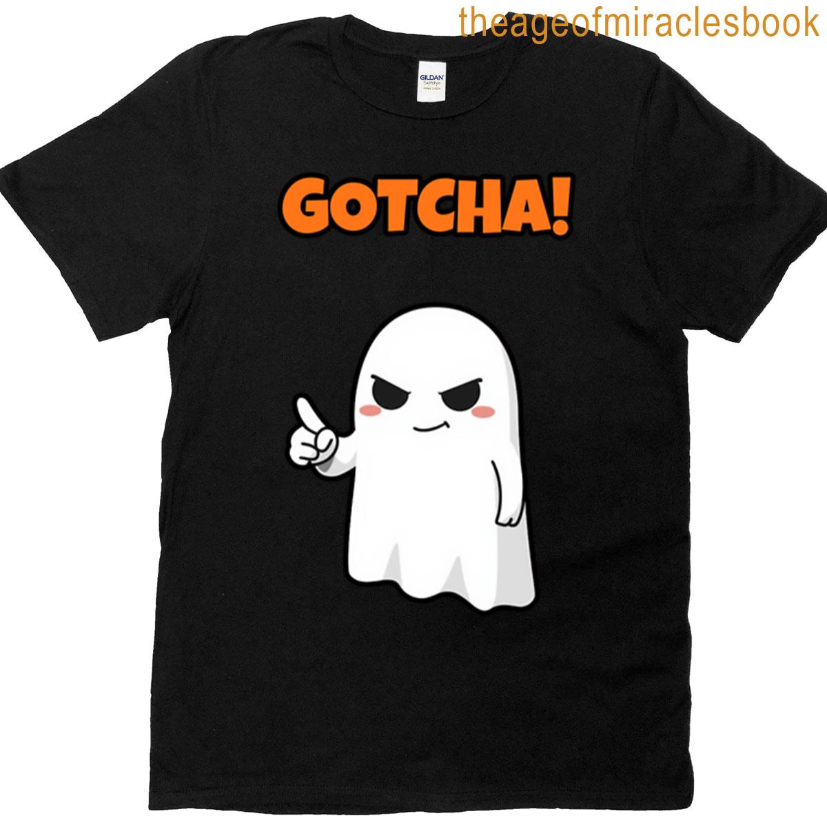 Cute Ghost Gotcha Oversized T-shirt