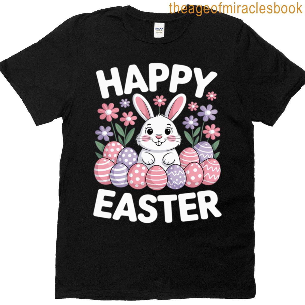 Cute Happy Easter Bunny Rabbit Egg T-shirt