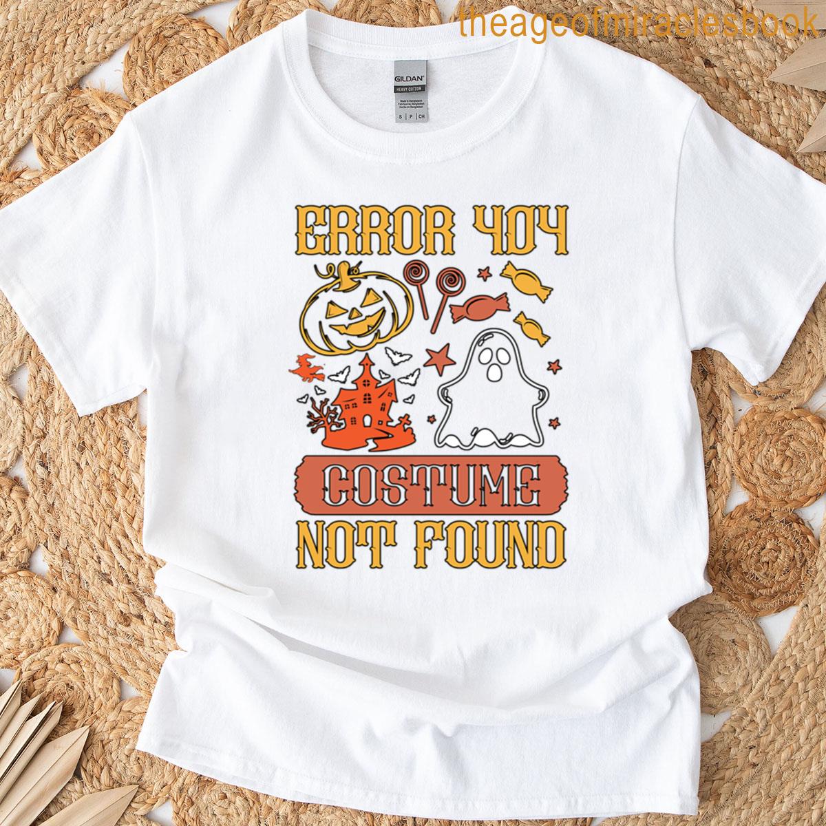 Error 404 Costume Found Funny Halloween Oversized T-shirt