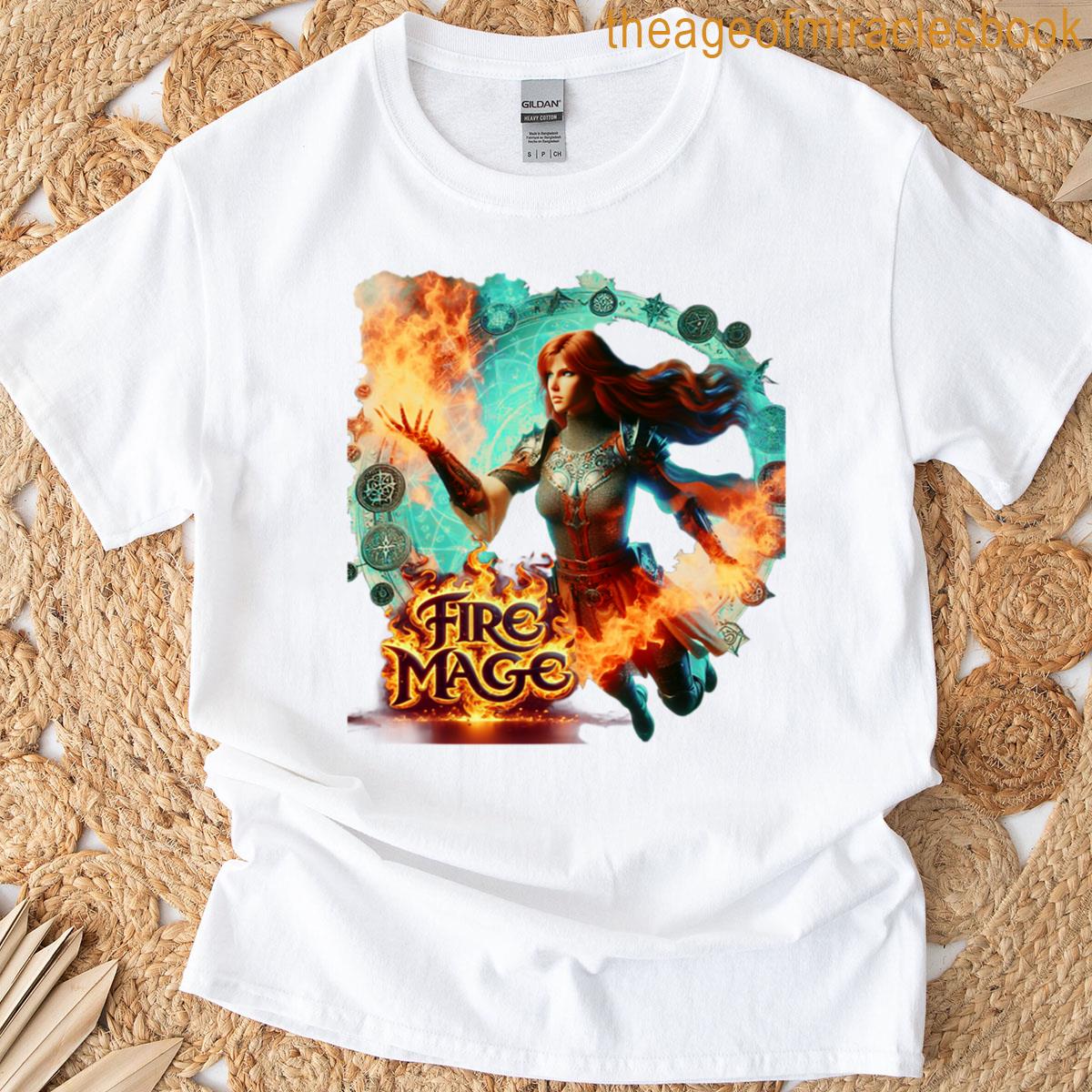 Fire Mage Fire Spell T-shirt