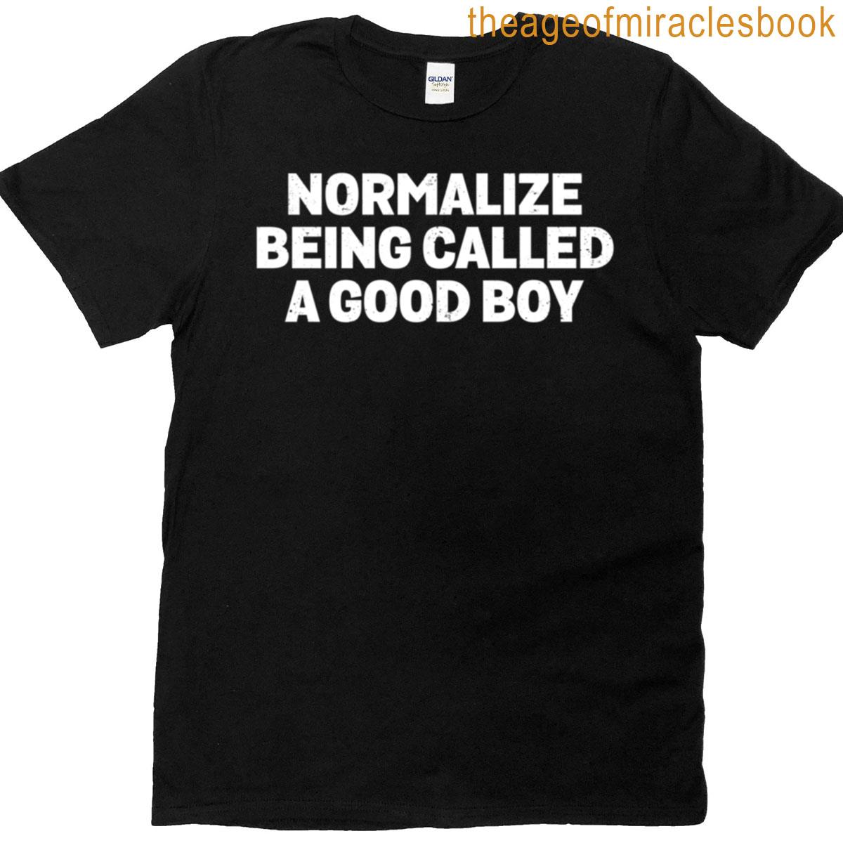 Normalize Being Called A Good Boy Funny Affirmation Humor T-shirt