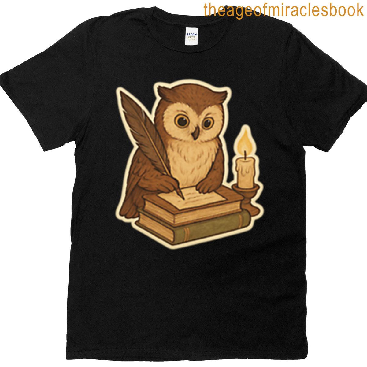 Owl Writing A Letter T-shirt