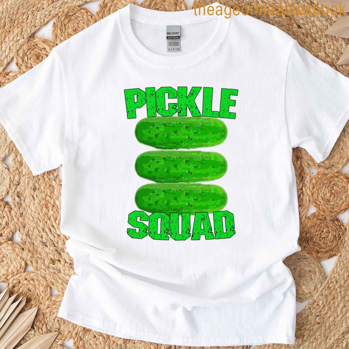Pickle Squad Funny Vegetable Quote T-shirt