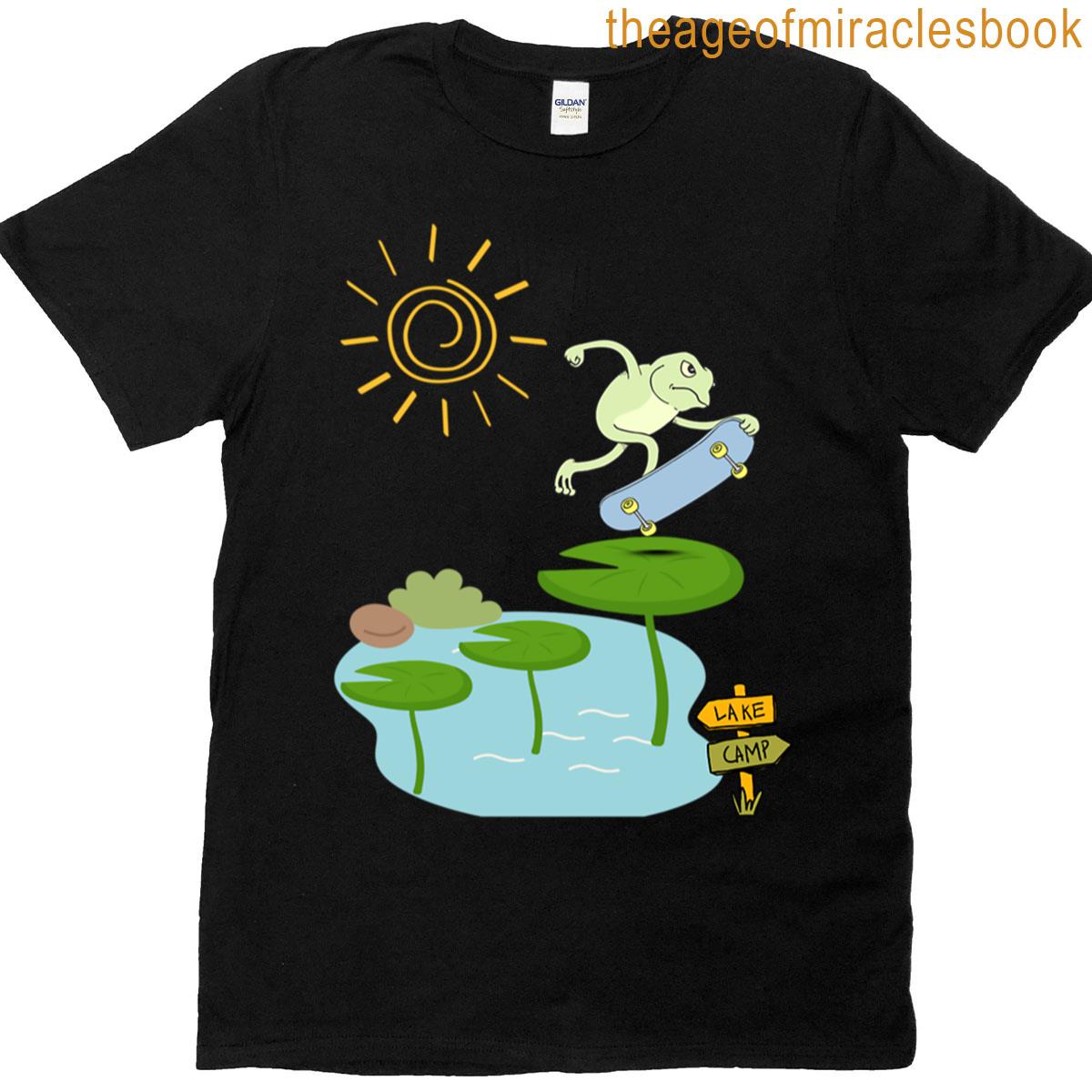 Skateboarding Frog T-shirt