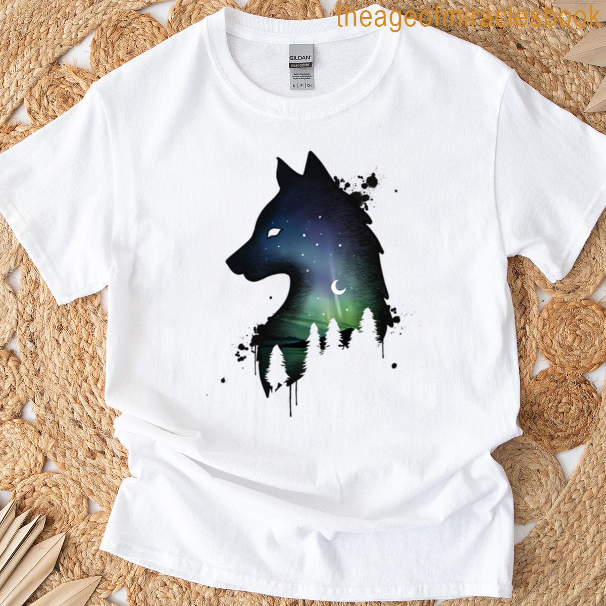 Ink Splatter Wolf T-shirt