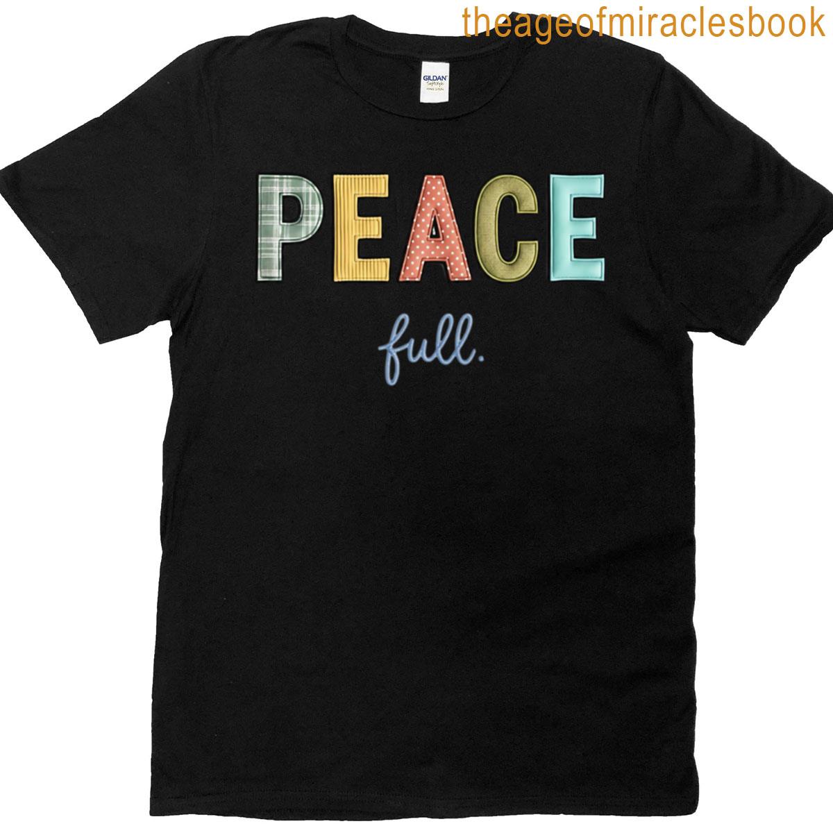 Peace Full Patchwork Fabric T-shirt