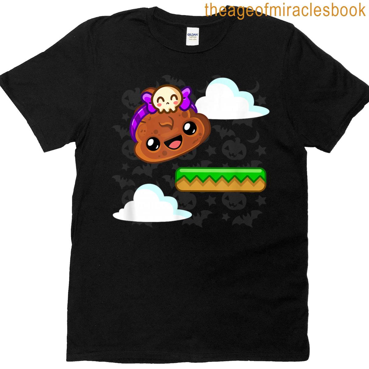 Pudding With Cute Skull – Happy Jump T-shirt