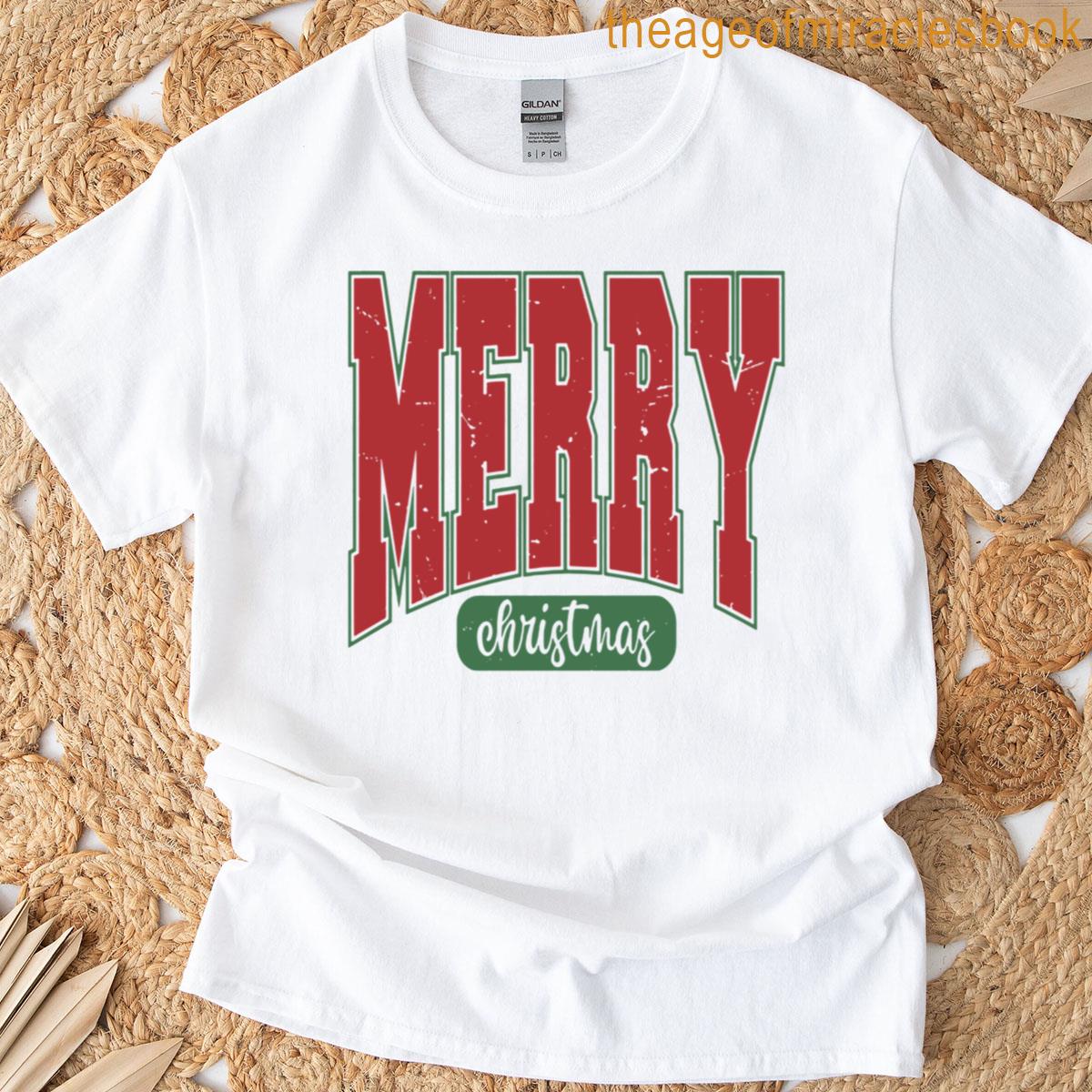 Retro Merry Christmas T-shirt