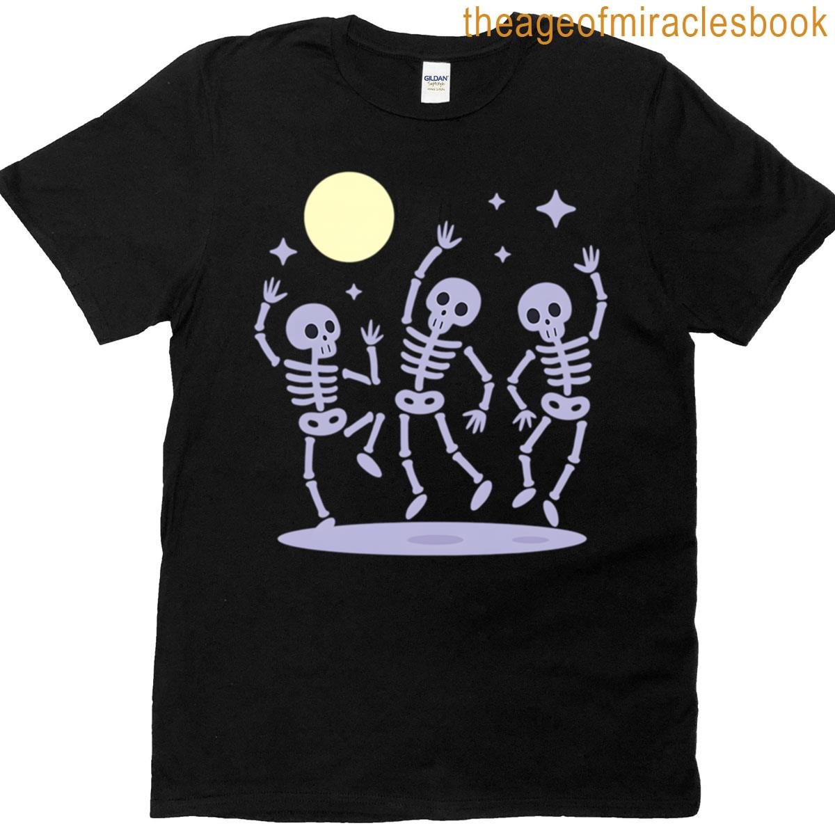Dancing Skeletons Under Moonlight T-shirt