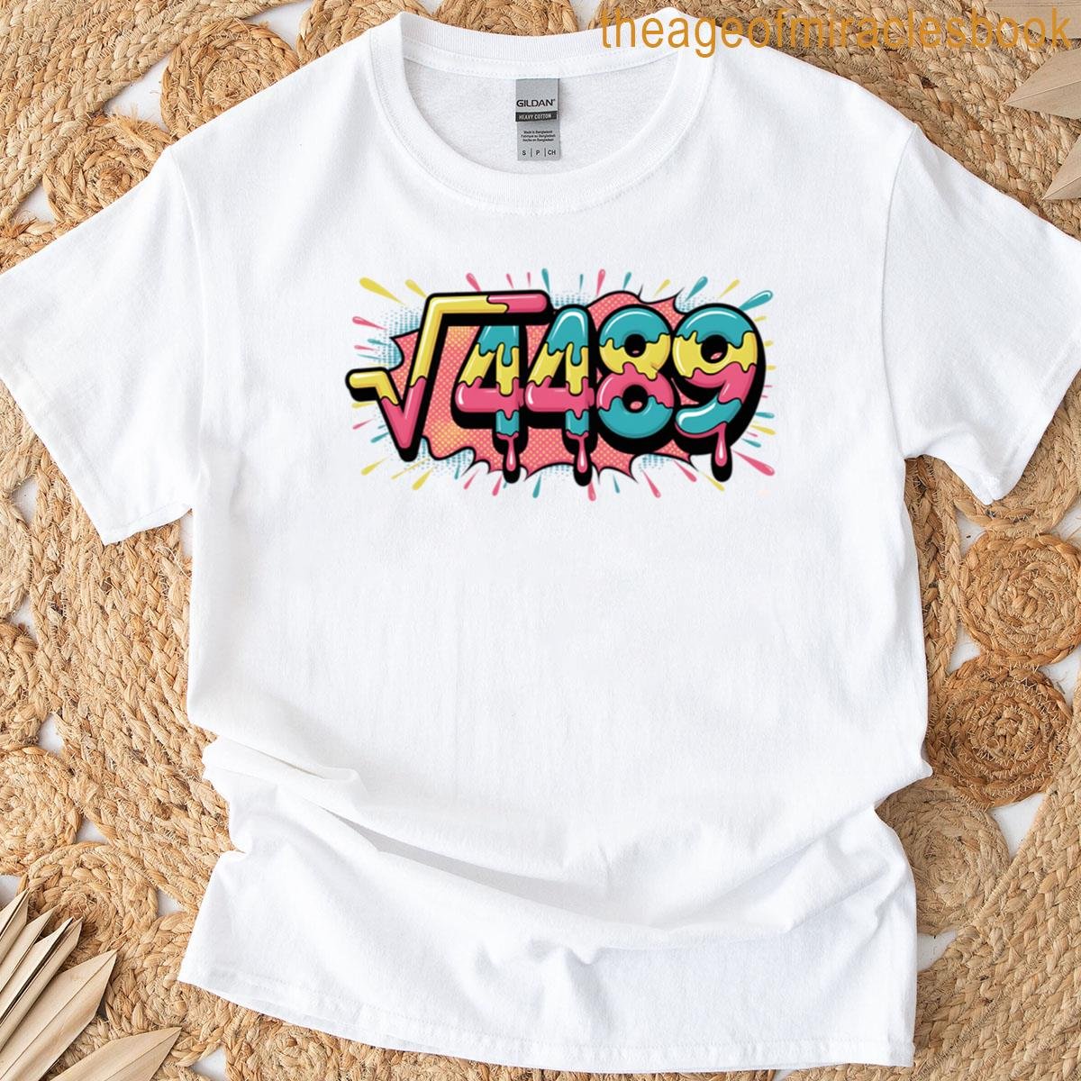 Ice Cream Drip Square Root 4489 T-shirt
