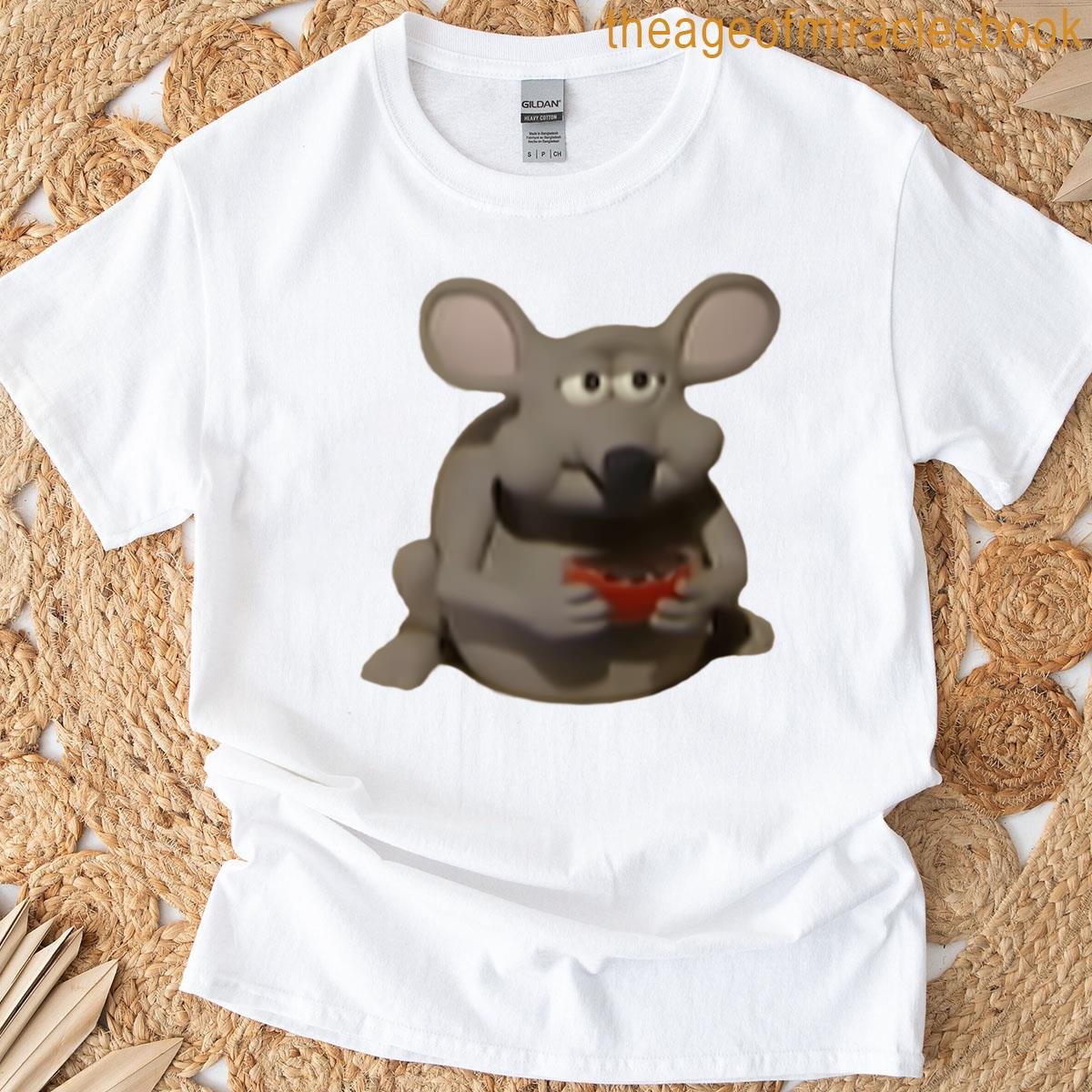 Mouse Eating An Mm All Alone Meme T-shirt