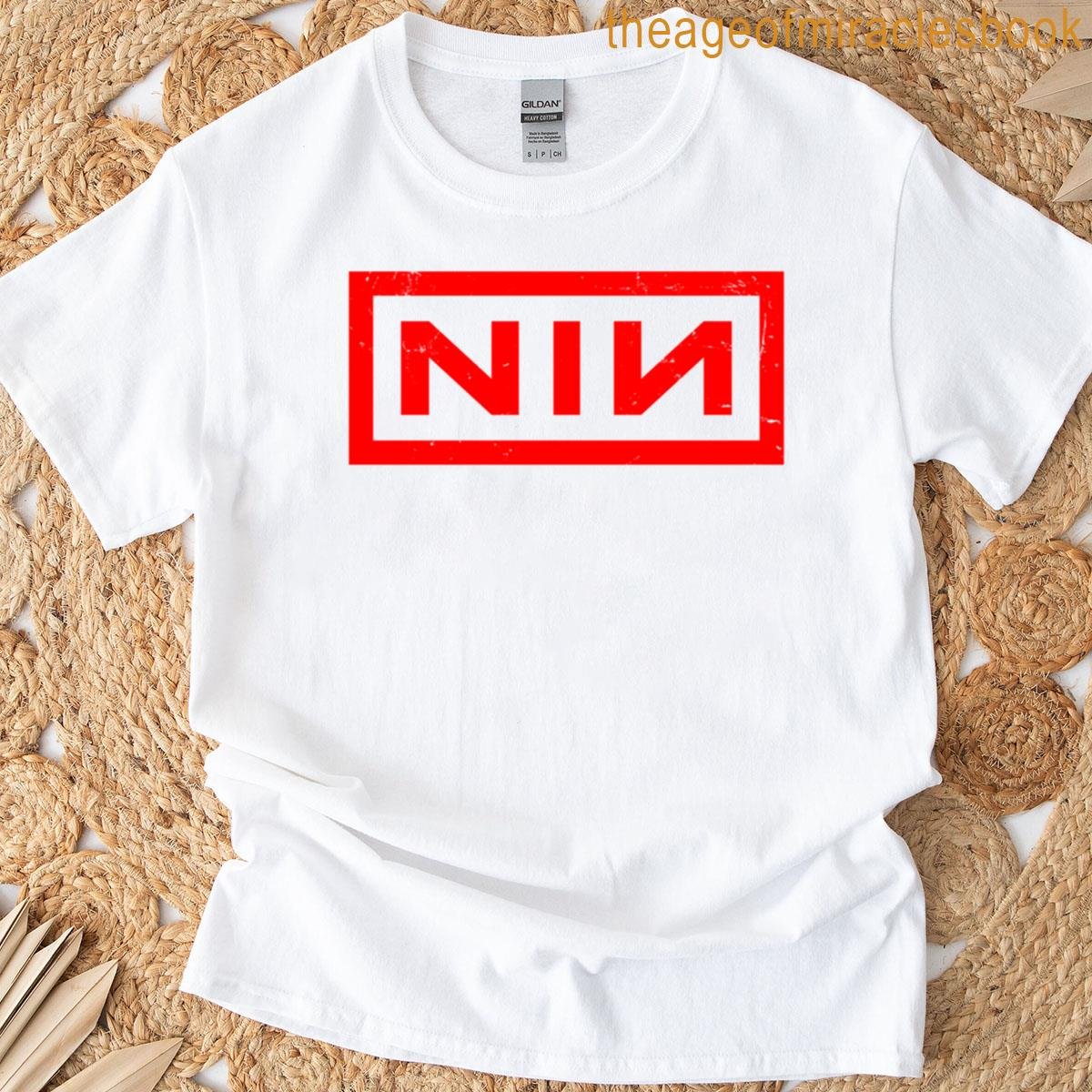 Nin Distressed In Red T-shirt