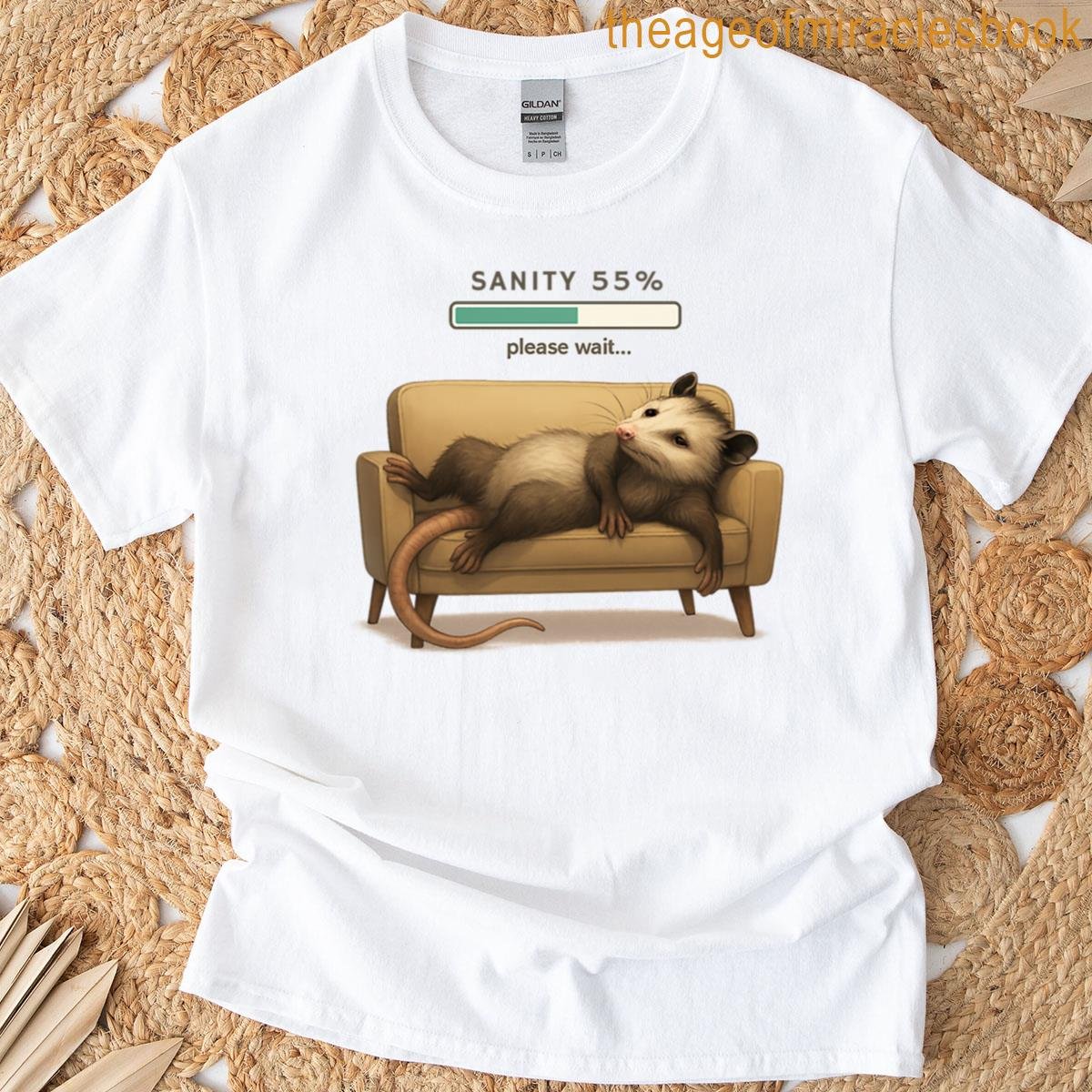 Opossum Loading Sanity Please Wait T-shirt