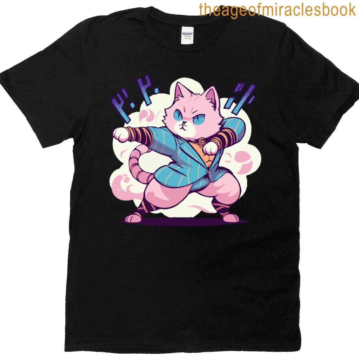 Pastel Cat Punch T-shirt