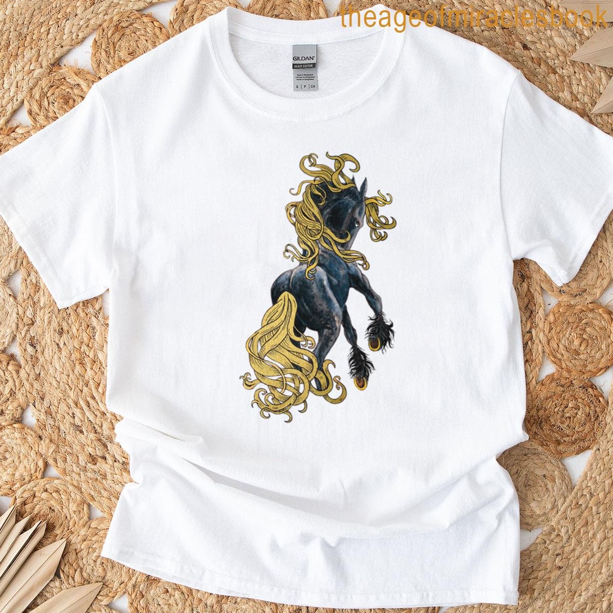 Rearing Black Horse T-shirt