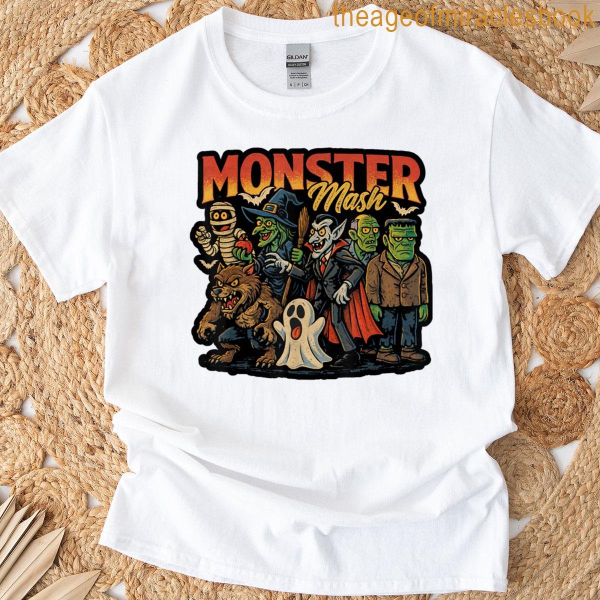 Retro Scary Monster Mash-inspired T-shirt