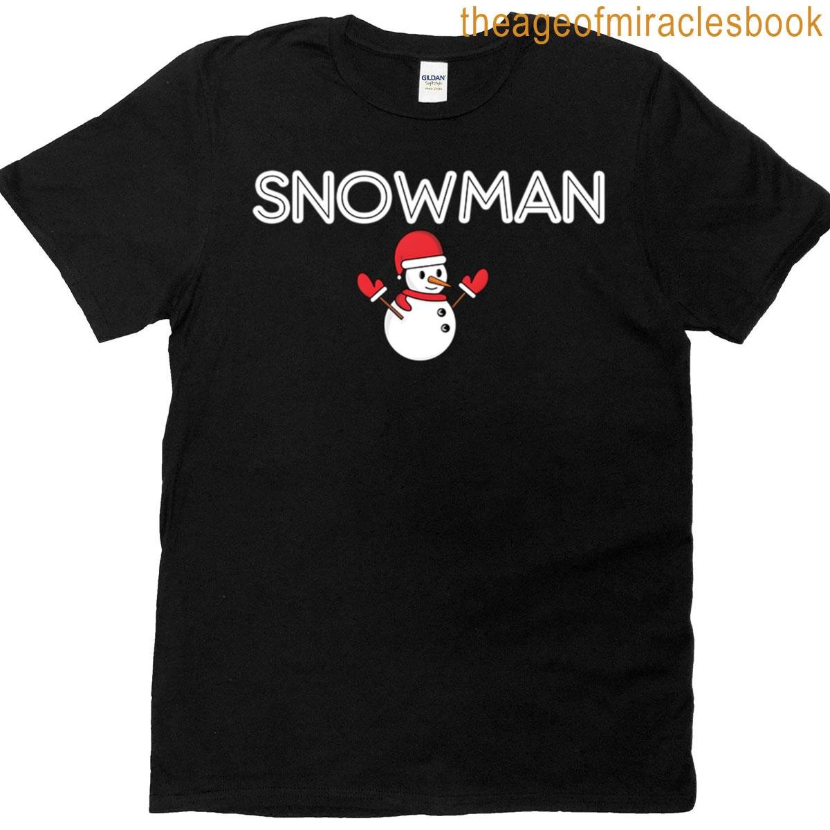 Snowman And Snow Blower T-shirt