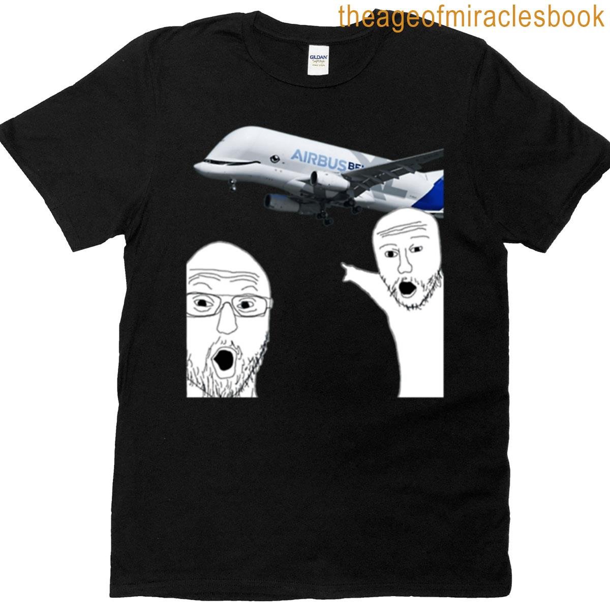 Soyjaks Pointing Meme Beluga Plane T-shirt
