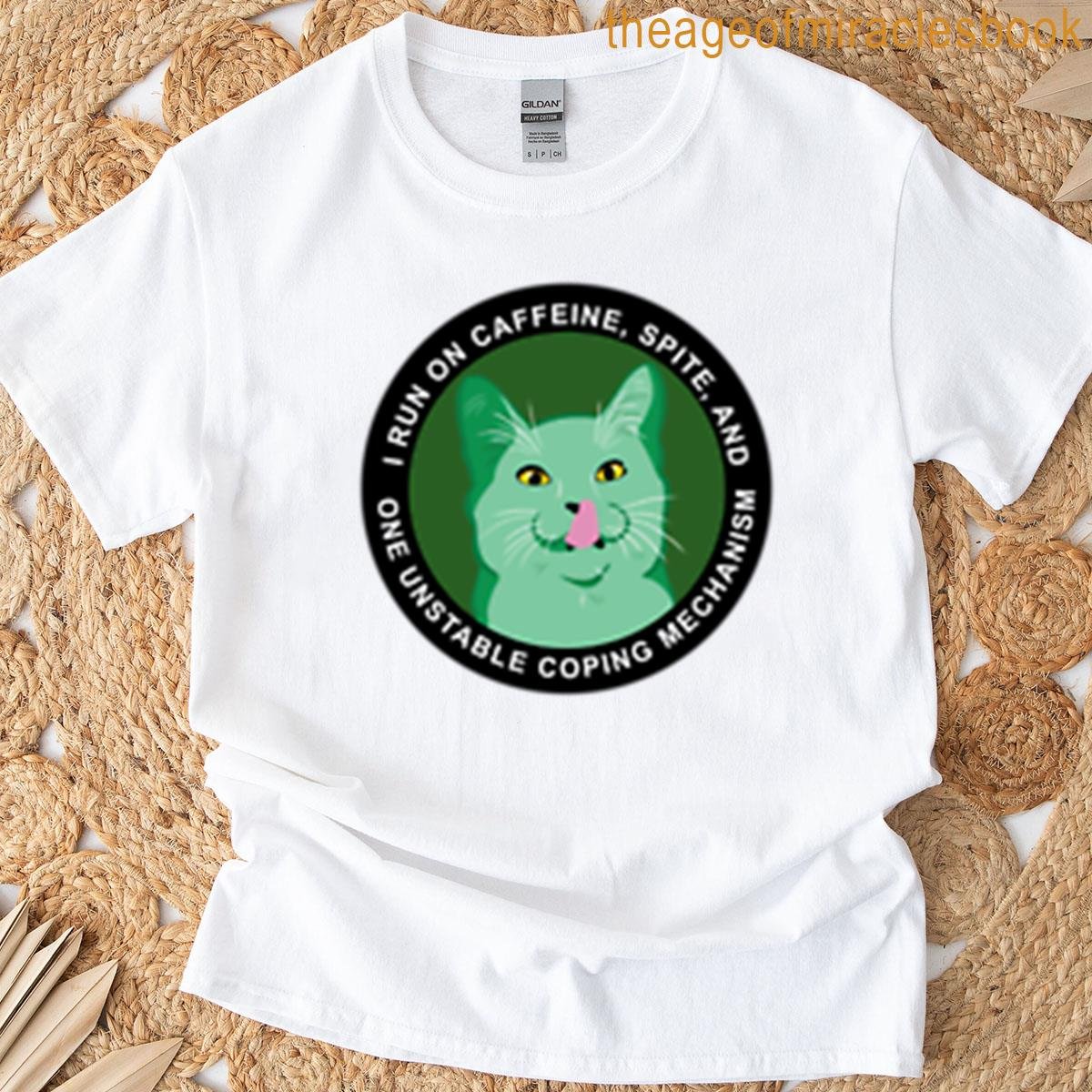 Caffeine And Spite Round Oversized T-shirt