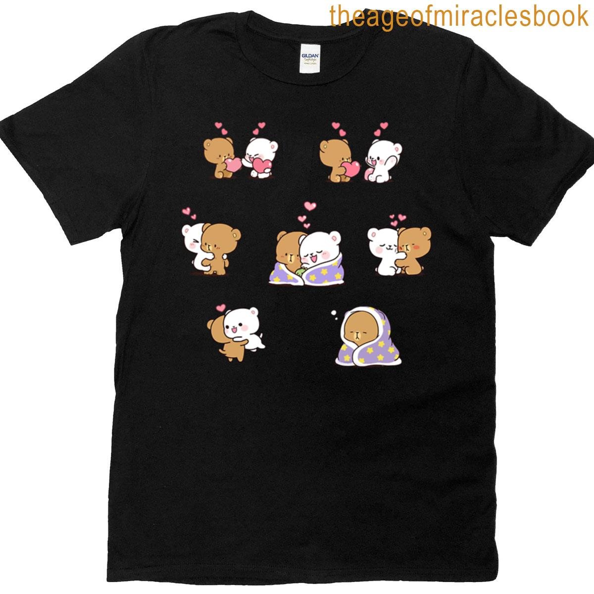 Cute Bear Relationship Sticker Pack T-shirt
