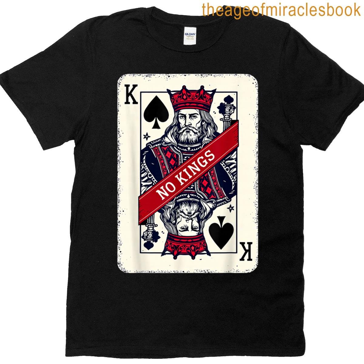 King Card No Kings Statement Art T-shirt