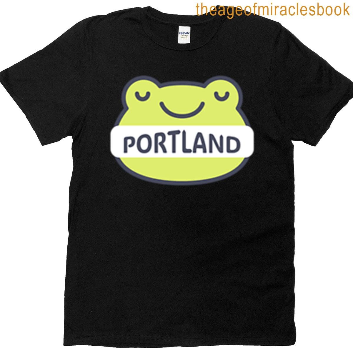 Portland Frog Sticker T-shirt