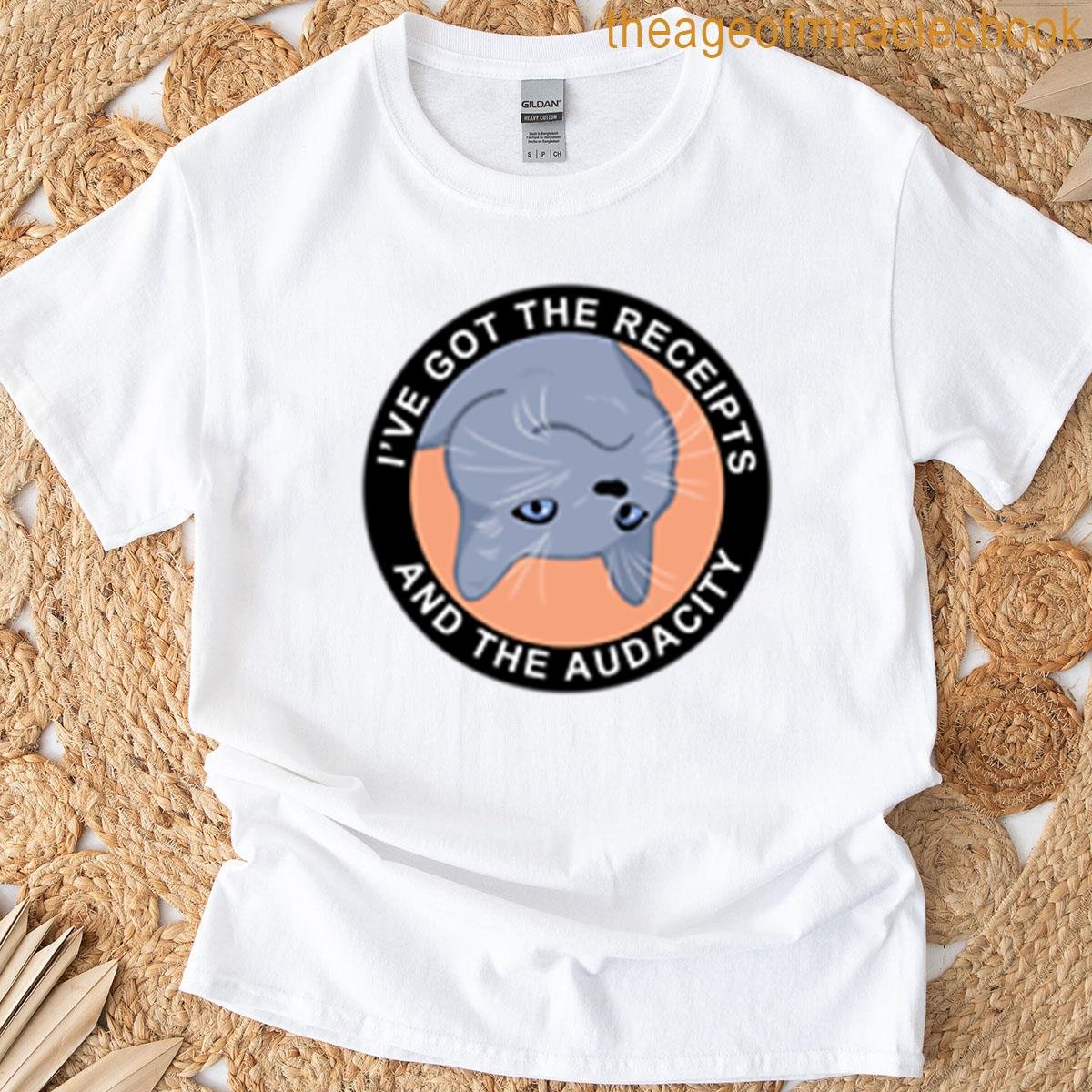Receipts And Audacity Round T-shirt