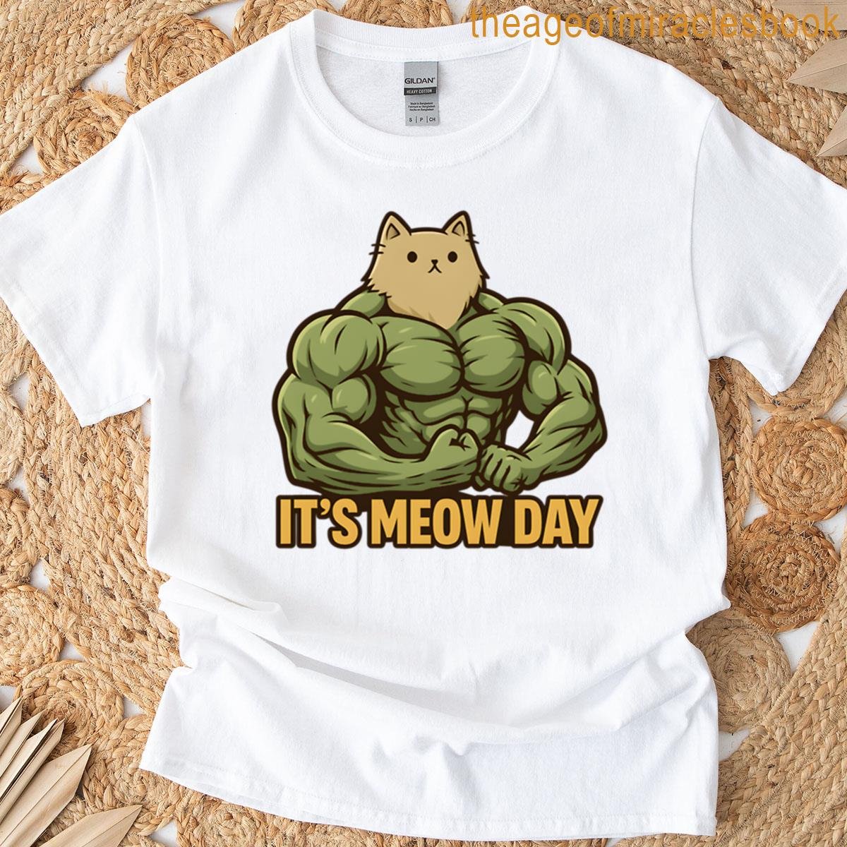 Strong Cat It’s Meow Day Workout Tee T-shirt