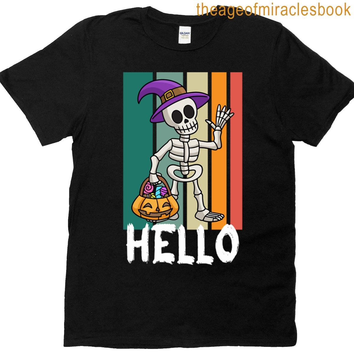 Antique Colored Horror Skull T-shirt