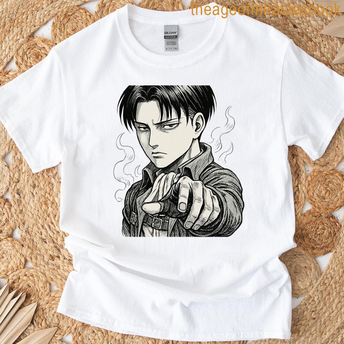 Captain Levi Pointing Sketch T-shirt