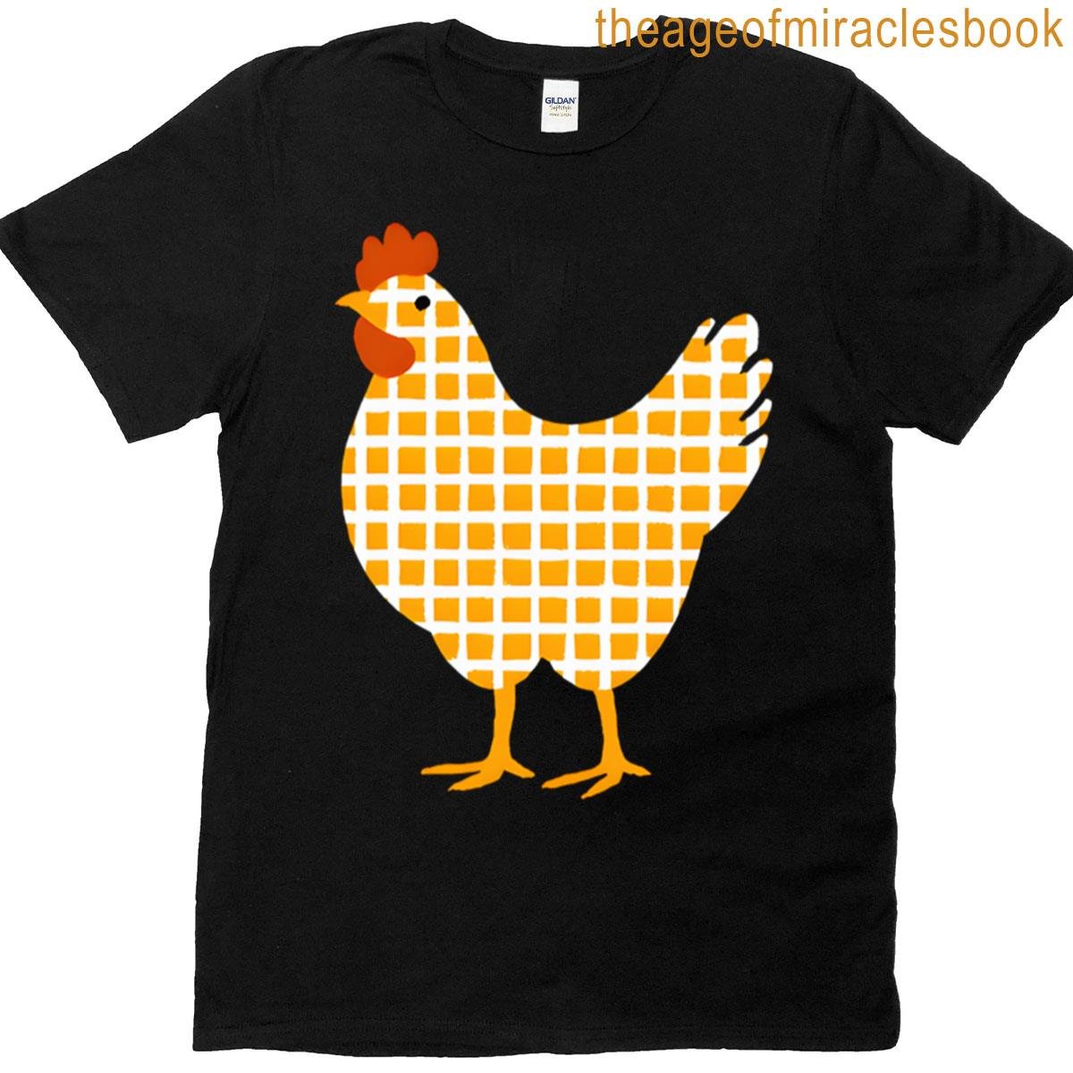 Chicken Waffles Drawing T-shirt