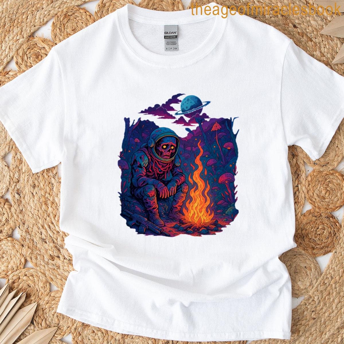 Cosmic Solitude The Last Astronaut T-shirt