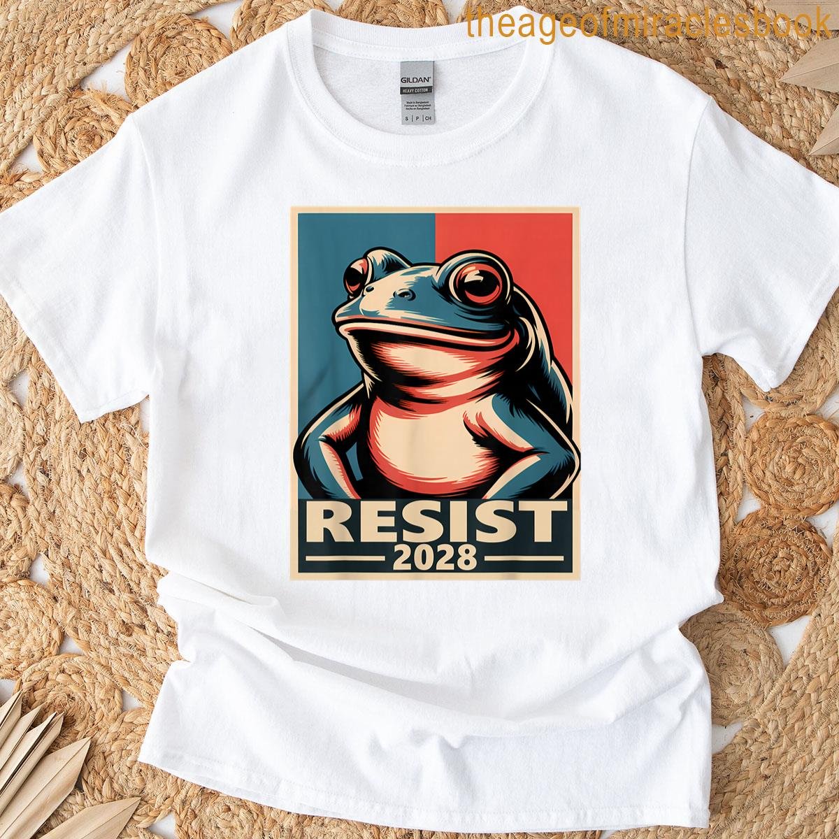 Frog 2028 Funny Election Protest Meme T-shirt