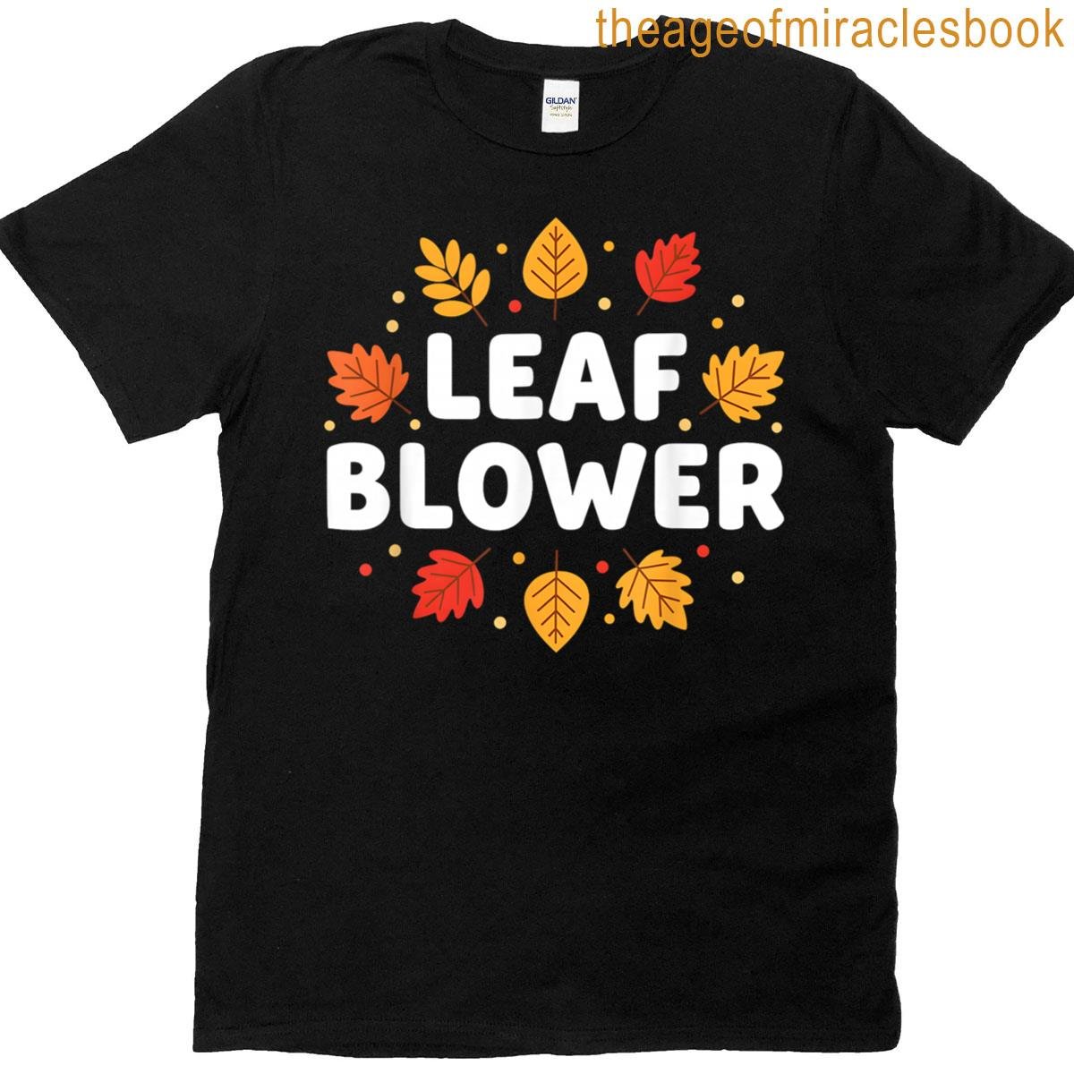Funny Leaf Blower Fall Costume Couple Matching T-shirt