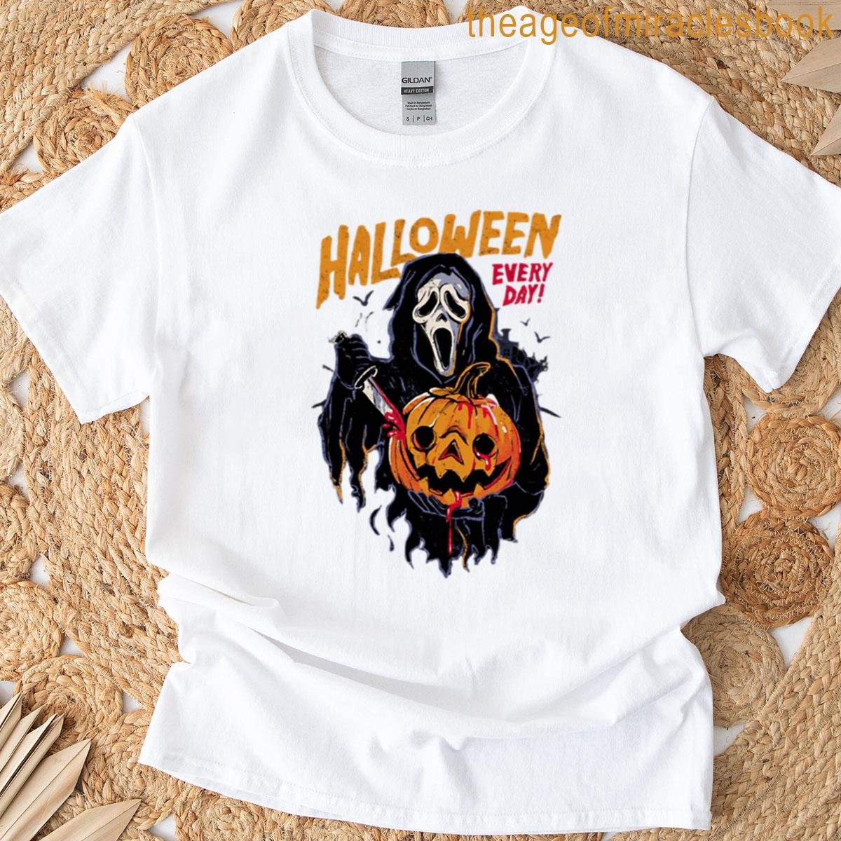 Ghostface Halloween Pumpkin Scary T-shirt