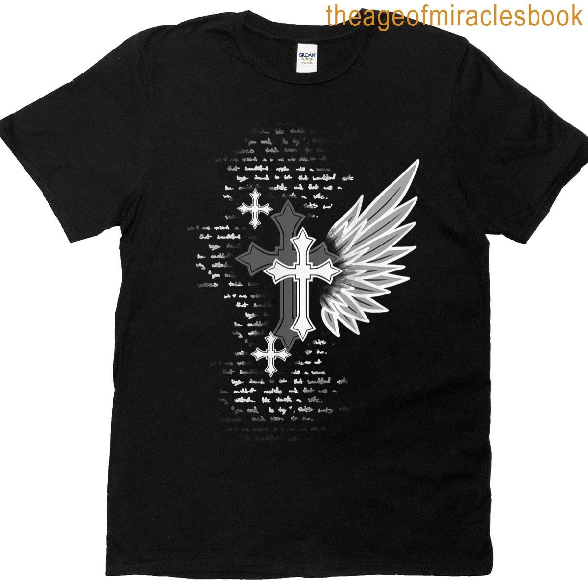 Goth Cross With Wings Alt Emo Grunge T-shirt