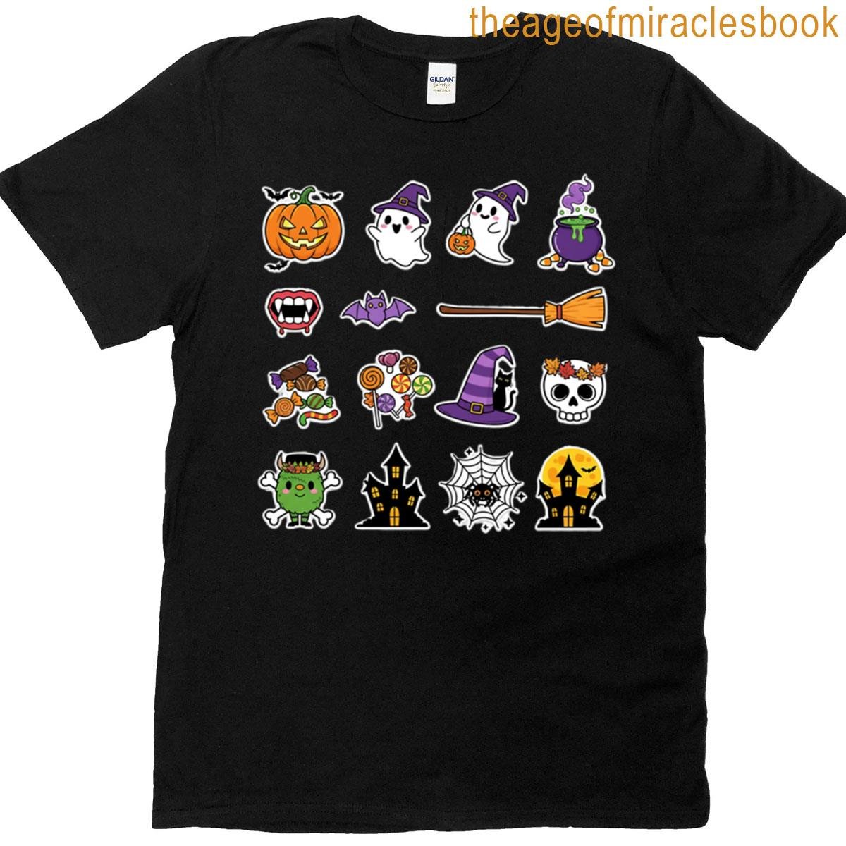 Halloween Day Sticker T-shirt