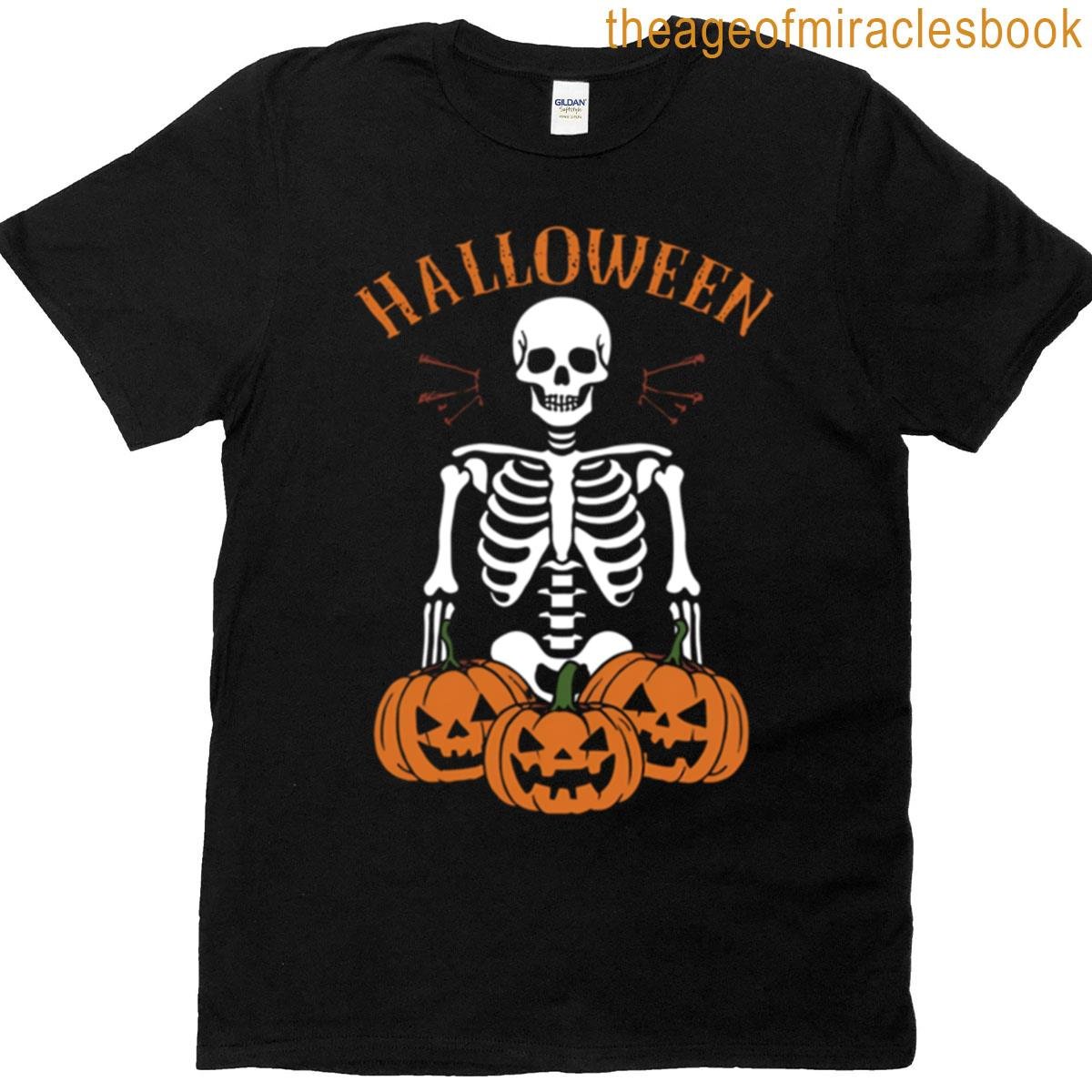 Halloween Skeleton Boxy T-shirt