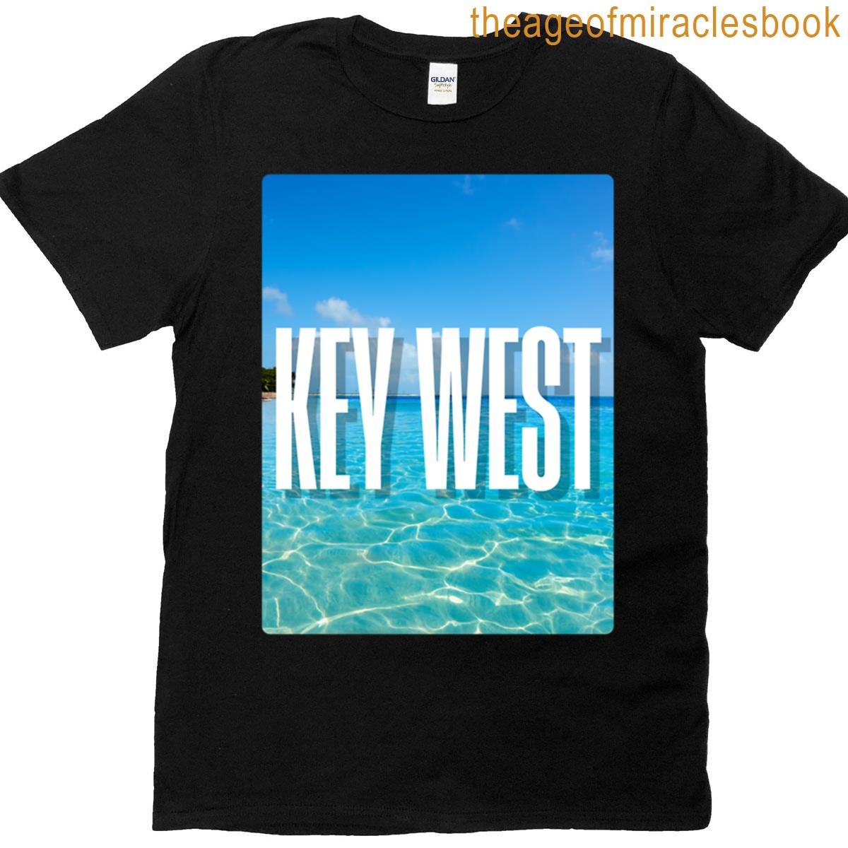 Key West Ocean Blue Art T-shirt