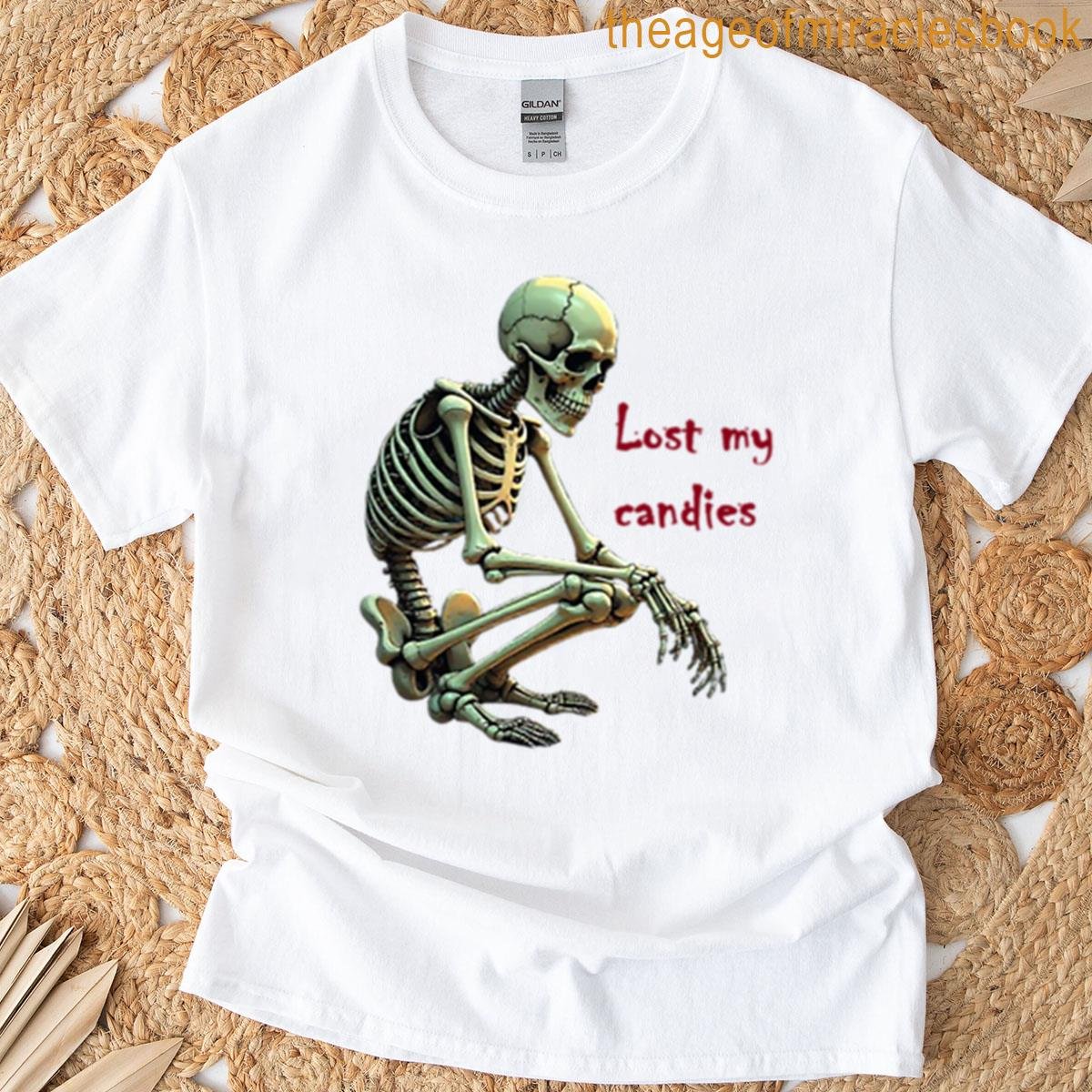 Lost My Candies Skeleton Oversized T-shirt