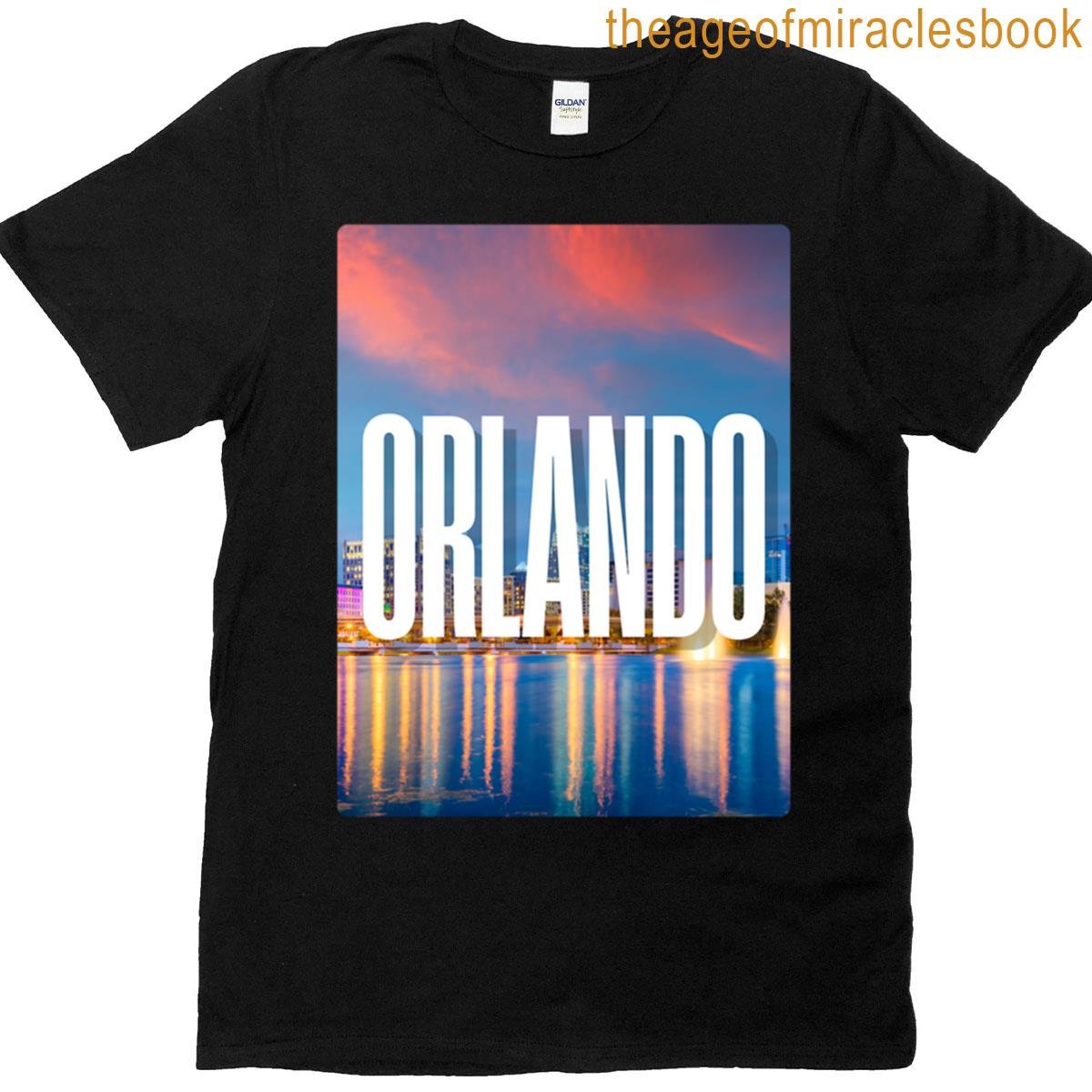 Orlando Skyline Reflection Art T-shirt