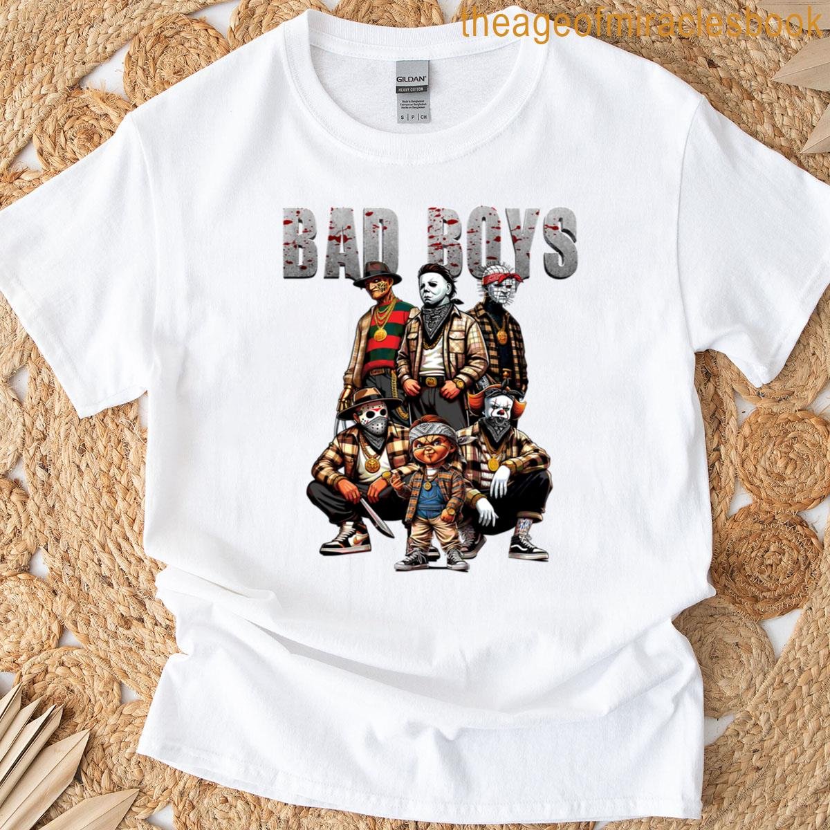 Plaid Horror Icons Oversized T-shirt