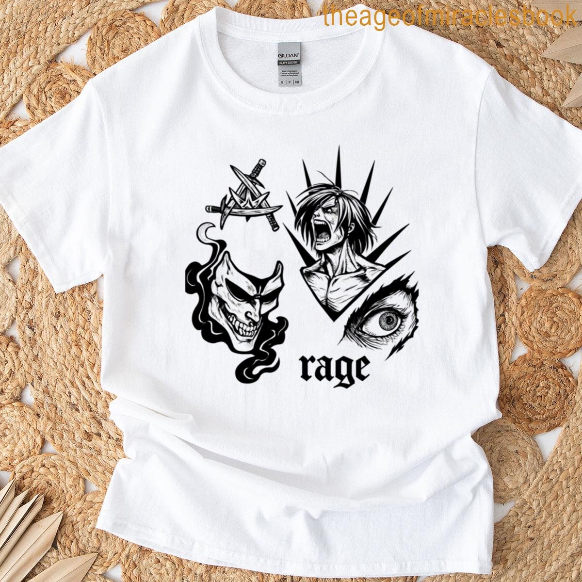 Wings And Rage Design T-shirt