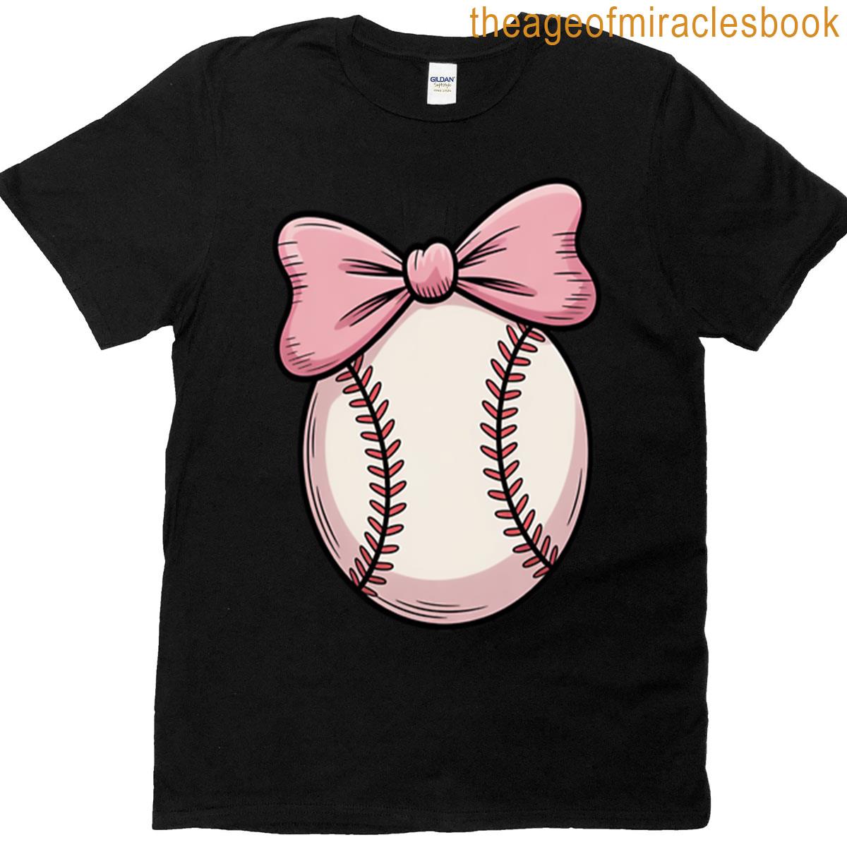 Baseball Coquette Bow T-shirt