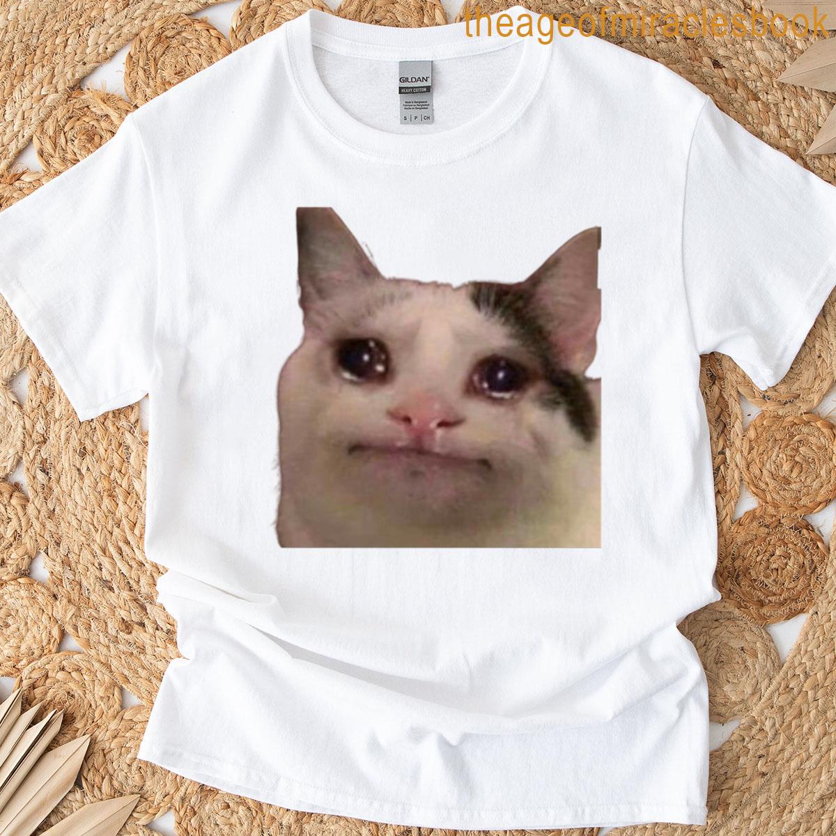 Crying Cat Meme T-shirt