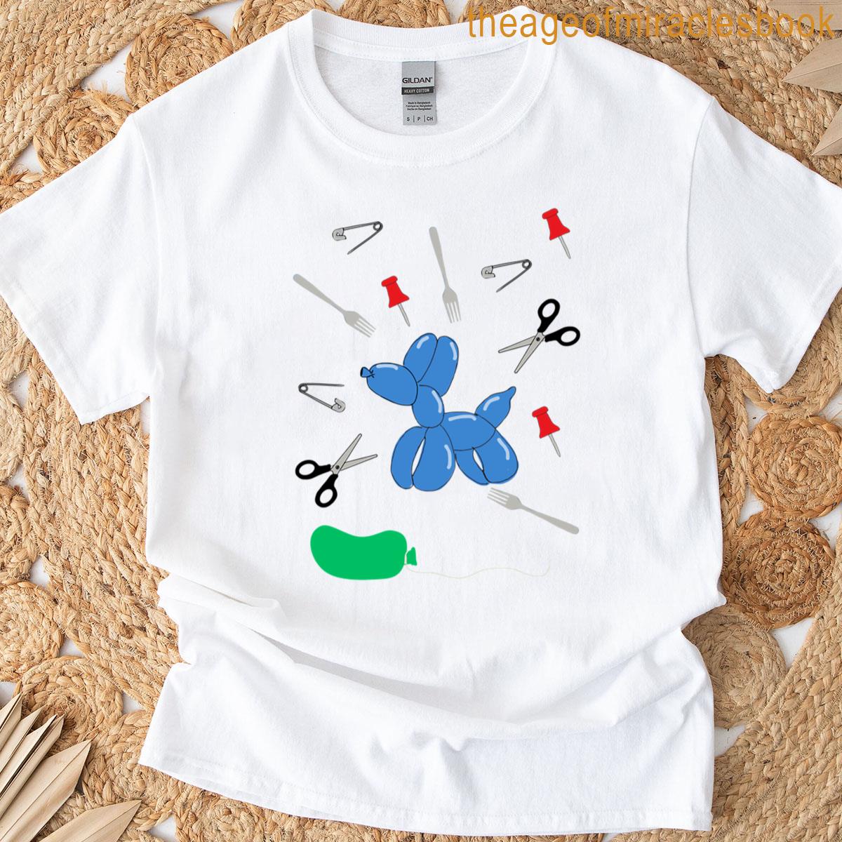 Cute Balloon Animals And Sharp Objects T-shirt