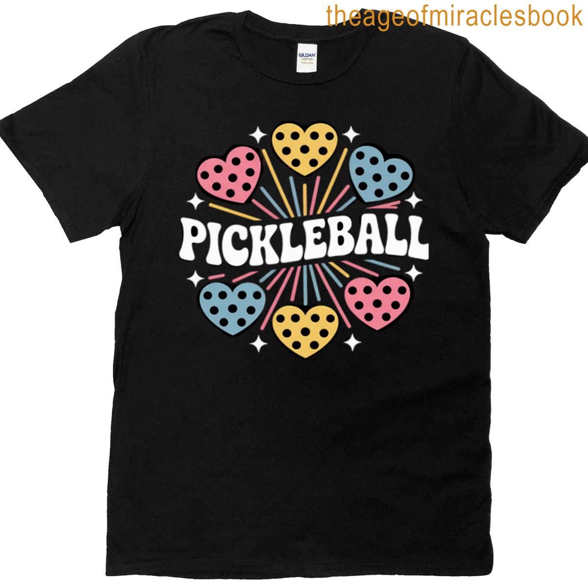 Cute Pickleball Hearts T-shirt