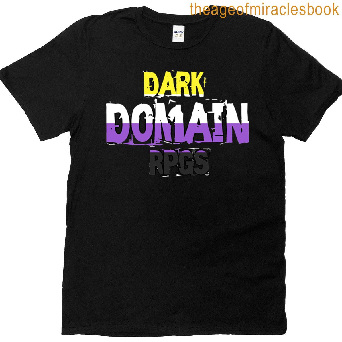 Dark Domain Nonbinary Pride Logo T-shirt